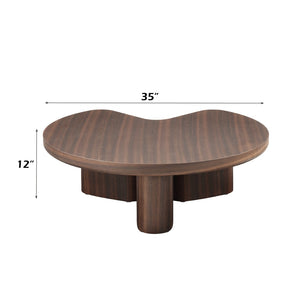 HomeRoots 47" Dark Green Round Pedestal Coffee Table - Elegant Design for Living Rooms, Offices & More! 716362