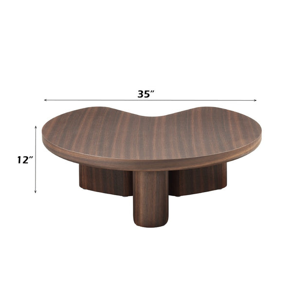 HomeRoots 47" Dark Green Round Pedestal Coffee Table - Elegant Design for Living Rooms, Offices & More! 716362