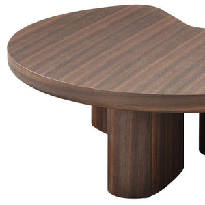 HomeRoots 47" Dark Green Round Pedestal Coffee Table - Elegant Design for Living Rooms, Offices & More! 716362