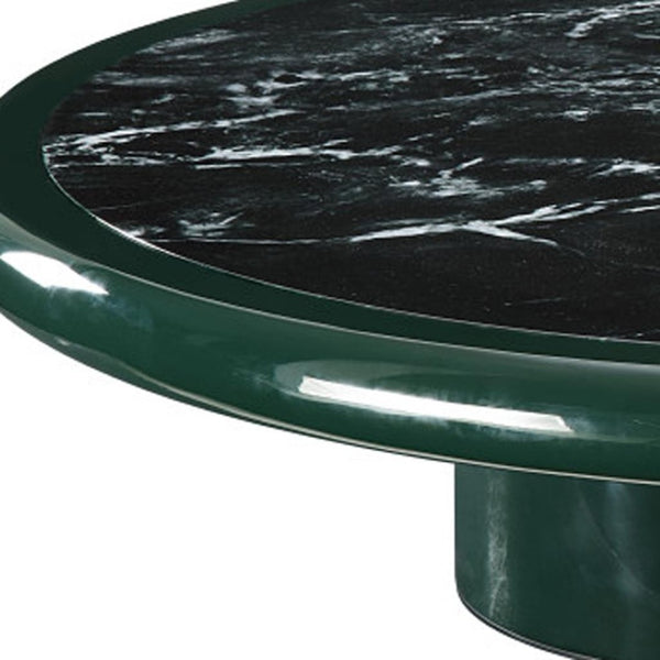 HomeRoots 46" Gray Wood and Steel Oval Coffee Table - Modern Design for Living Spaces, Durable & Versatile Centerpiece 716363