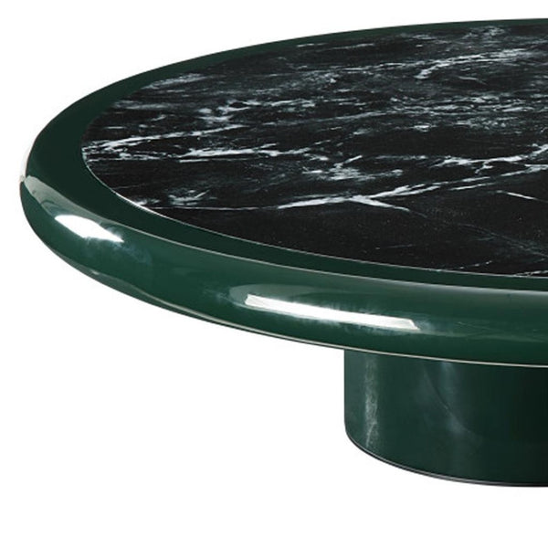 HomeRoots 46" Gray Wood and Steel Oval Coffee Table - Modern Design for Living Spaces, Durable & Versatile Centerpiece 716363
