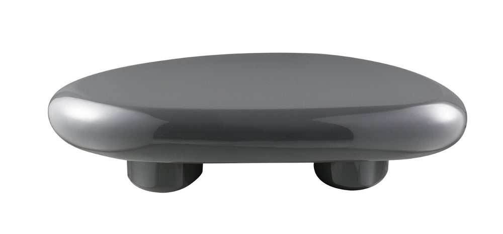 HomeRoots 36" Natural Cement Square Pedestal Coffee Table - Modern Geometric Design for Stylish Living Spaces 716364