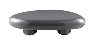 HomeRoots 36" Natural Cement Square Pedestal Coffee Table - Modern Geometric Design for Stylish Living Spaces 716364