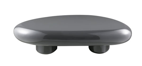 HomeRoots 36" Natural Cement Square Pedestal Coffee Table - Modern Geometric Design for Stylish Living Spaces 716364