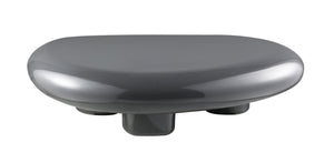 HomeRoots 36" Natural Cement Square Pedestal Coffee Table - Modern Geometric Design for Stylish Living Spaces 716364