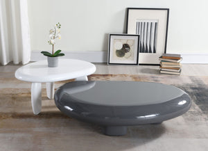 HomeRoots 36" Natural Cement Square Pedestal Coffee Table - Modern Geometric Design for Stylish Living Spaces 716364