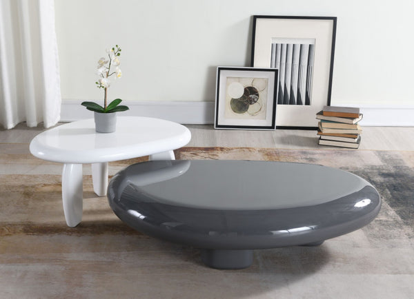 HomeRoots 36" Natural Cement Square Pedestal Coffee Table - Modern Geometric Design for Stylish Living Spaces 716364