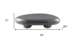 HomeRoots 36" Natural Cement Square Pedestal Coffee Table - Modern Geometric Design for Stylish Living Spaces 716364