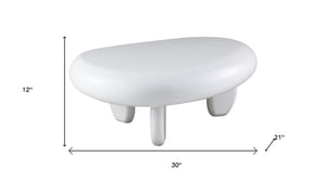 HomeRoots 35" Dark Green Round Coffee Table with Oak Wood Accents – Mid-Century Modern Centerpiece for Any Room 716368