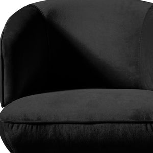HomeRoots 27" Elegant White and Gold Swivel Lounge Chair - Plush Comfort and Modern Style for Any Space 716375