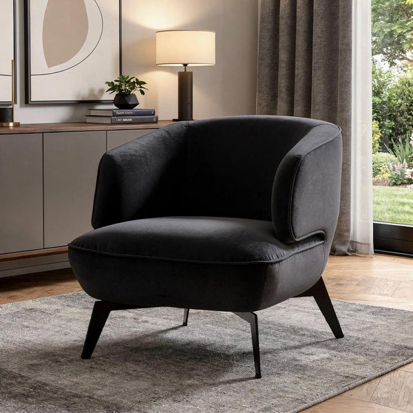 HomeRoots 27" Elegant White and Gold Swivel Lounge Chair - Plush Comfort and Modern Style for Any Space 716375