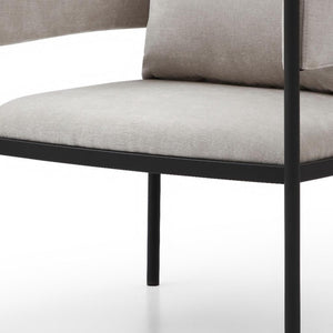 HomeRoots 28" Black Velvet Lounge Chair with Metal Frame – Modern Comfort for Living Rooms & Home Offices 716377