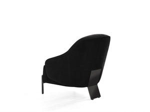 HomeRoots 24" Gray Faux Leather Lounge Chair with Metal Frame - Modern Style for Living Rooms & Offices 716378