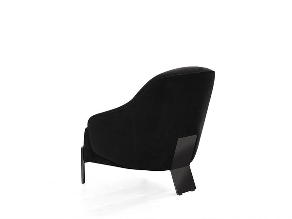 HomeRoots 24" Gray Faux Leather Lounge Chair with Metal Frame - Modern Style for Living Rooms & Offices 716378