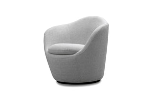 HomeRoots 29" Gray Cotton Blend Lounge Chair – Modern Metal Accent Chair for Home, Office & Hospitality Use 716381
