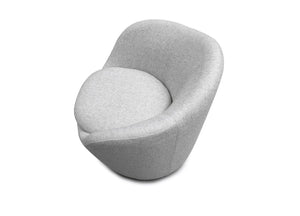 HomeRoots 29" Gray Cotton Blend Lounge Chair – Modern Metal Accent Chair for Home, Office & Hospitality Use 716381