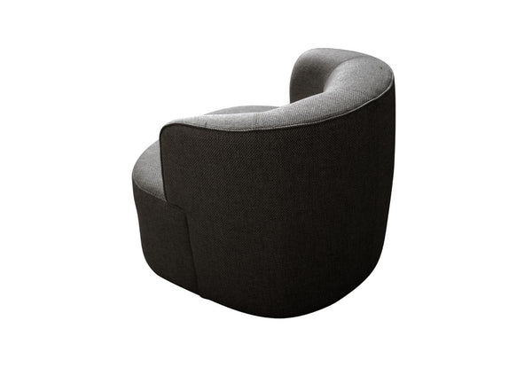 HomeRoots 33" Gray Boucle Swivel Lounge Chair - Modern Elegance with Plush Comfort for Any Room or Space 716383