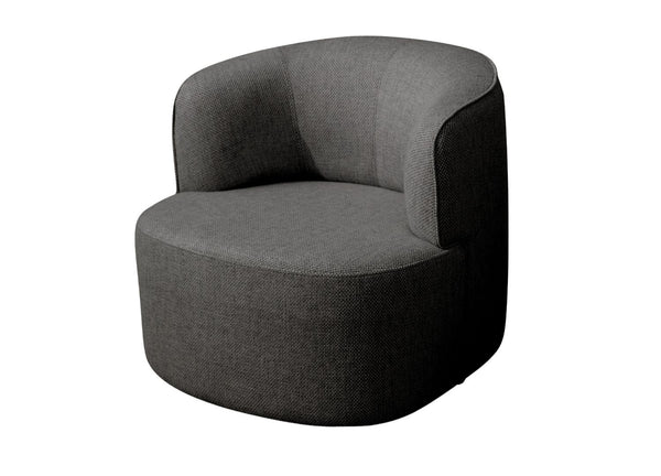 HomeRoots 33" Gray Boucle Swivel Lounge Chair - Modern Elegance with Plush Comfort for Any Room or Space 716383