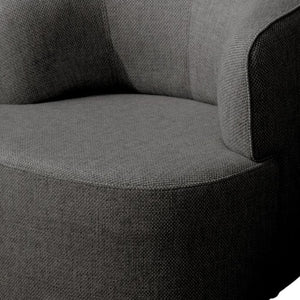 HomeRoots 33" Gray Boucle Swivel Lounge Chair - Modern Elegance with Plush Comfort for Any Room or Space 716383
