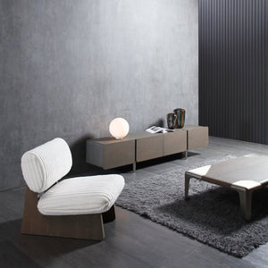 HomeRoots 32" Beige Chenille Lounge Chair with Gold Accents - Modern Comfort & Style for Any Room Decor 716387