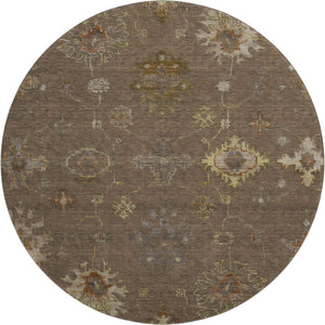 HomeRoots 8' X 10' Chocolate and Beige Oriental Area Rug - Washable, Stain-Resistant, UV Protected Beauty! 716399