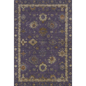 HomeRoots 10' X 14' Eggplant Beige Oriental Area Rug - Washable, UV Protected, Stain Resistant for Homes 716407