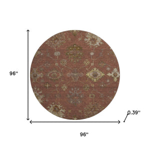 HomeRoots 8' X 10' Oriental Area Rug – Durable, Machine Washable, UV Protected, Perfect for High-Traffic Rooms! 716417
