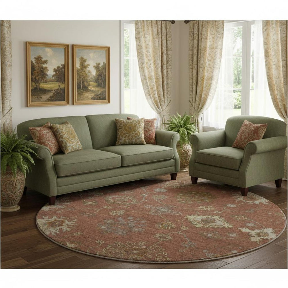 HomeRoots 8' X 10' Oriental Area Rug – Durable, Machine Washable, UV Protected, Perfect for High-Traffic Rooms! 716417