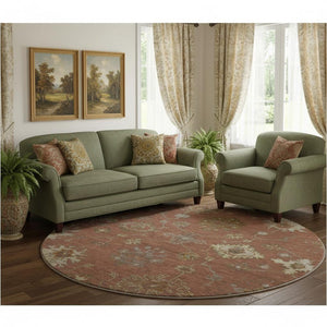 HomeRoots 8' X 10' Oriental Area Rug – Durable, Machine Washable, UV Protected, Perfect for High-Traffic Rooms! 716417