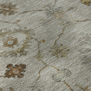 HomeRoots 10' X 14' Taupe & Beige Oriental Washable Rug - UV Protected, Stain Resistant, Ideal for Busy Homes 716431