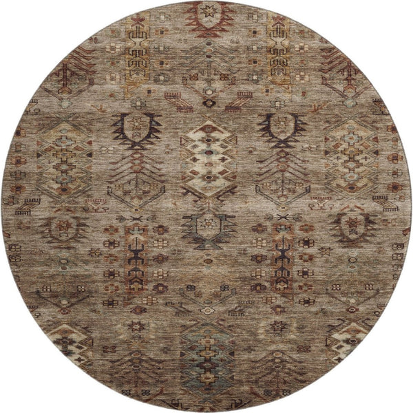 HomeRoots 8' X 10' Southwestern Washable Area Rug - Durable, Stain-Resistant, UV-Protected for Stylish Spaces 716453