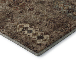 HomeRoots 8' X 10' Southwestern Washable Area Rug - Durable, Stain-Resistant, UV-Protected for Stylish Spaces 716453