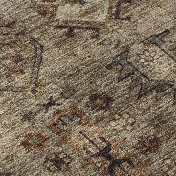 HomeRoots 8' X 10' Southwestern Washable Area Rug - Durable, Stain-Resistant, UV-Protected for Stylish Spaces 716453