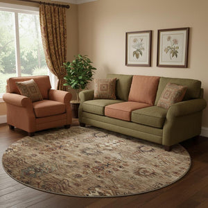 HomeRoots 8' X 10' Southwestern Washable Area Rug - Durable, Stain-Resistant, UV-Protected for Stylish Spaces 716453