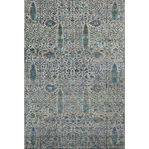 HomeRoots 5' X 8' Brown & Teal Floral Vines Area Rug - Washable, UV-Protected, Durable & Stylish for Any Room 716595
