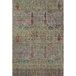 HomeRoots 10' X 14' Floral Vines Area Rug - Washable, UV Protected, Stain Resistant, Perfect for Homes with Kids! 716611