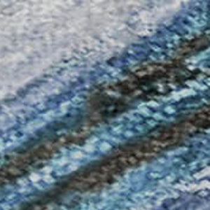 HomeRoots 9' X 12' Blue and Charcoal Abstract Washable Area Rug with Non-Slip Backing & UV Protection 716718