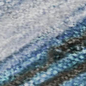HomeRoots 10' Blue and Charcoal Abstract Washable Area Rug – UV Protected, Durable, Modern Decor for Homes! 716719
