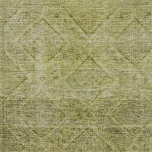 HomeRoots 8' Sage and Beige Geometric Round Rug – Washable, UV-Protected, Durable, Ideal for Busy Homes & Outdoor 716734