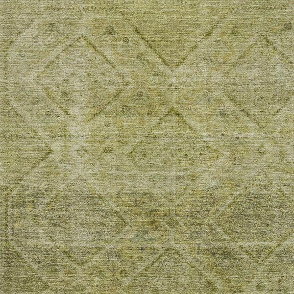 HomeRoots 8' Sage and Beige Geometric Round Rug – Washable, UV-Protected, Durable, Ideal for Busy Homes & Outdoor 716734