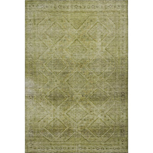 HomeRoots 9' X 12' Sage & Beige Geometric Area Rug - Washable, UV Protected, Perfect for Kids & Pets! 716736