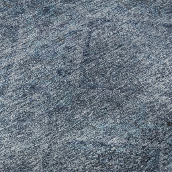 HomeRoots 8' X 10' Stylish Blue and Gray Geometric Washable Area Rug with UV Protection for Home Decor 716741