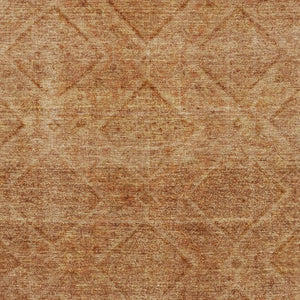 HomeRoots 5' X 8' Stylish Copper and Rust Geometric Area Rug - Washable, UV Protected, and Pet-Friendly Design 716745