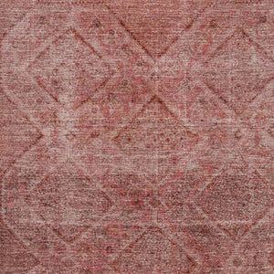 HomeRoots 9' X 12' Pink and Mauve Geometric Area Rug - Washable, Stain-Resistant, UV Protected for Busy Homes 716760