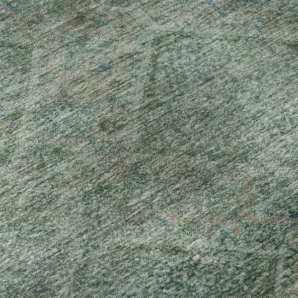 HomeRoots 9' X 12' Teal Geometric Area Rug - Washable, UV-Protected, Stylish Durability for Busy Homes 716766