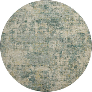 HomeRoots 8' X 10' Sage and Beige Abstract Area Rug - Washable, UV Protected, Durable Design for Everyday Living 716771