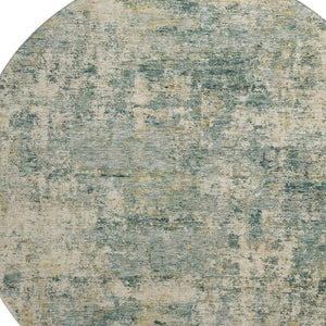 HomeRoots 8' X 10' Sage and Beige Abstract Area Rug - Washable, UV Protected, Durable Design for Everyday Living 716771