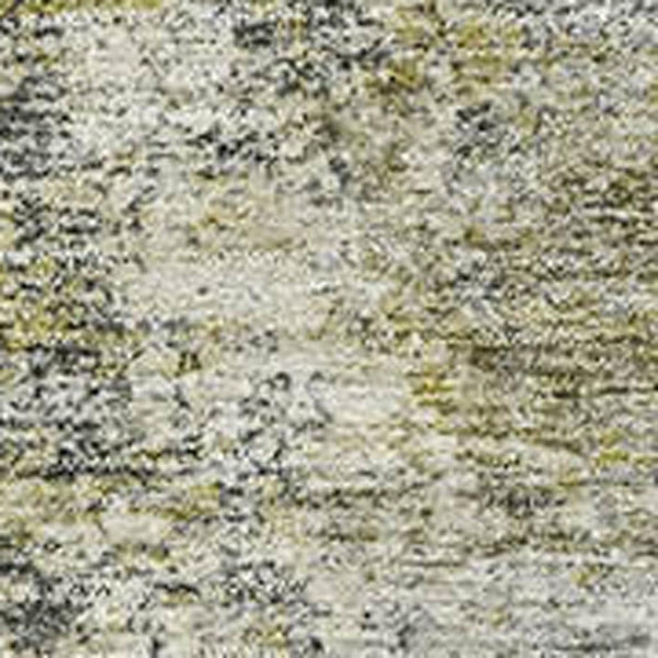 HomeRoots 9' X 12' Contemporary Pewter & Beige Abstract Washable Area Rug with UV Protection & Stain Resistance 716784