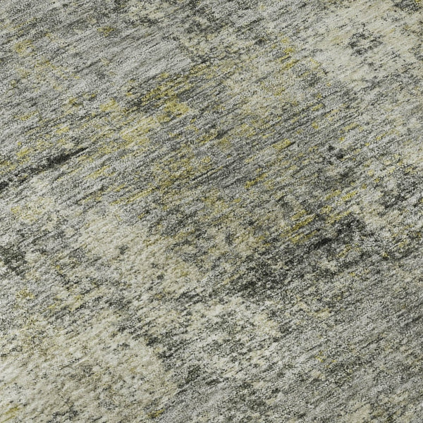 HomeRoots 10' X 14' Stylish Pewter & Beige Abstract Area Rug - Machine Washable, UV-Protected, Stain Resistant! 716785