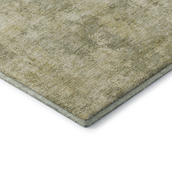 HomeRoots 9' X 12' Stylish Sage and Beige Abstract Area Rug - Washable, UV Protected, Stain Resistant Design 716790